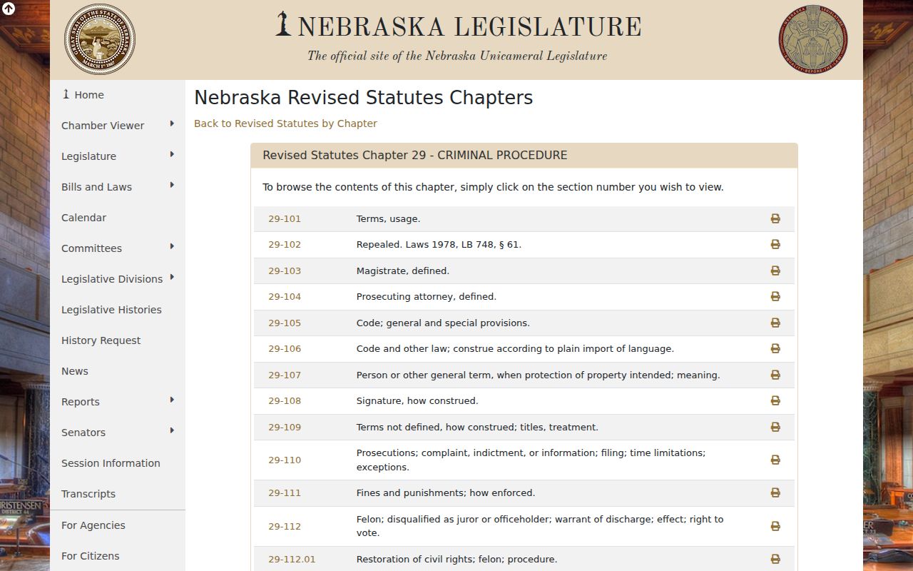 Nebraska statutes governing Scotts Bluff County sex offender registry records